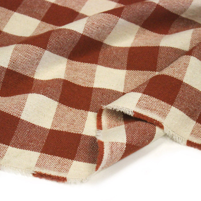 Tissu coton VICHY RUSTIQUE grands carreaux 25mm : nombreuses couleurs tendance !