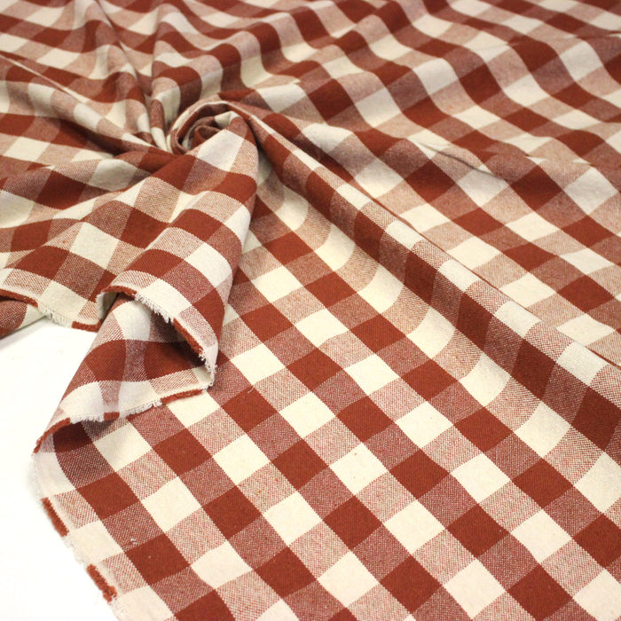 Tissu coton VICHY RUSTIQUE grands carreaux 25mm : nombreuses couleurs tendance !