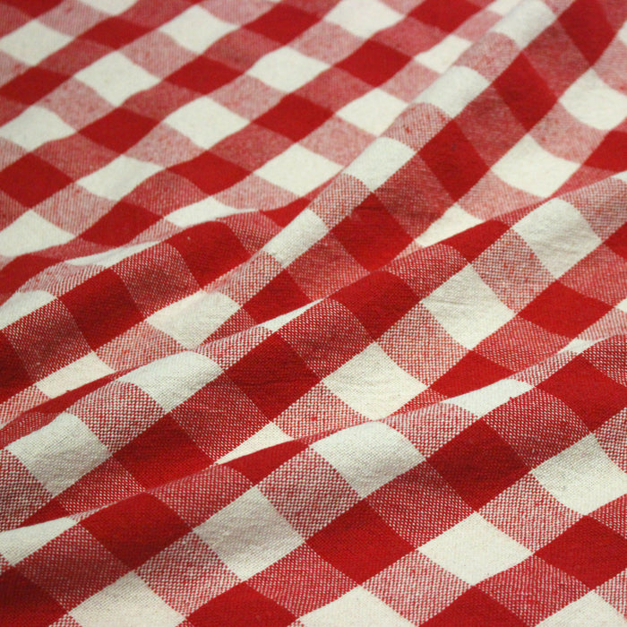 Tissu coton VICHY RUSTIQUE grands carreaux 25mm : nombreuses couleurs tendance !