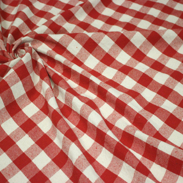 Tissu coton VICHY RUSTIQUE grands carreaux 25mm : nombreuses couleurs tendance !