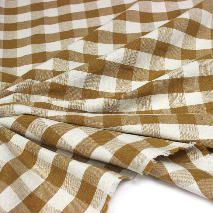 Tissu coton VICHY RUSTIQUE grands carreaux 25mm : nombreuses couleurs tendance !