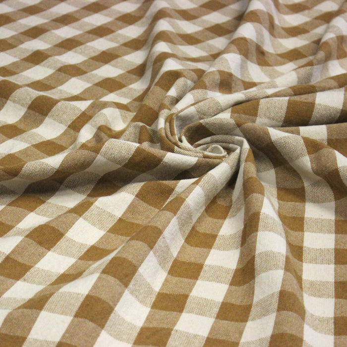Tissu coton VICHY RUSTIQUE grands carreaux 25mm : nombreuses couleurs tendance !