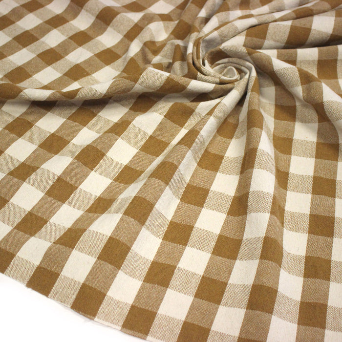 Tissu coton VICHY RUSTIQUE grands carreaux 25mm : nombreuses couleurs tendance !