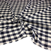 Tissu coton VICHY RUSTIQUE grands carreaux 25mm : nombreuses couleurs tendance ! - TissusPapi.com