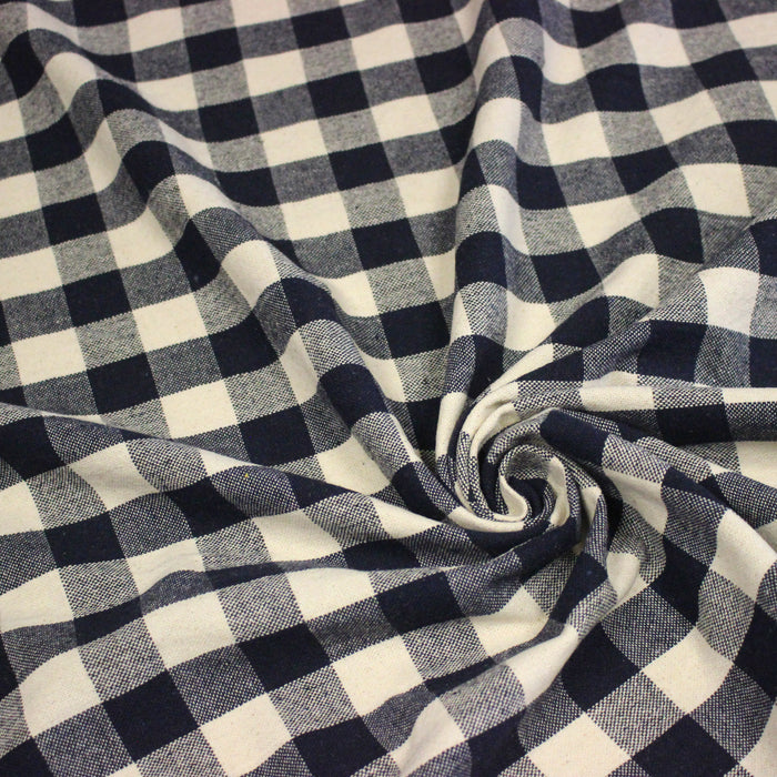 Tissu coton VICHY RUSTIQUE grands carreaux 25mm : nombreuses couleurs tendance !