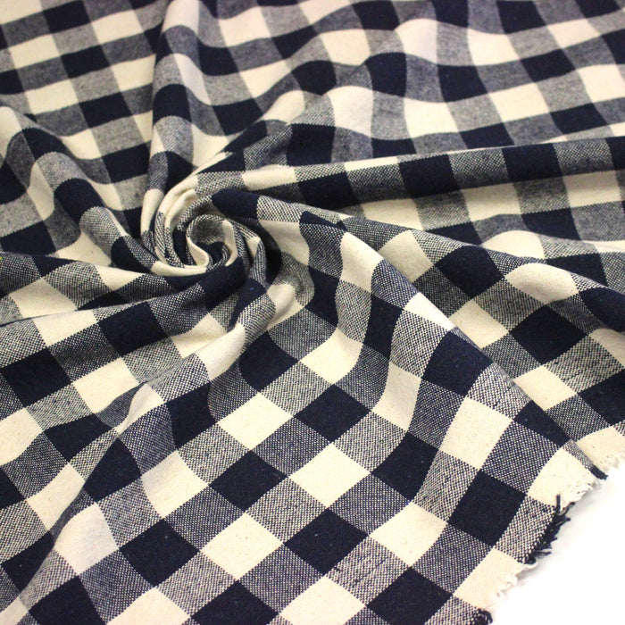 Tissu coton VICHY RUSTIQUE grands carreaux 25mm : nombreuses couleurs tendance !