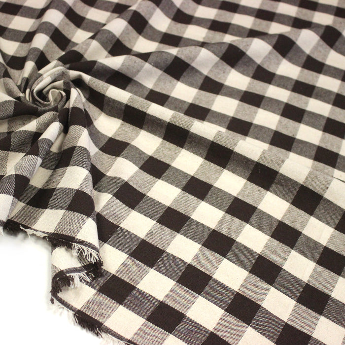 Tissu coton VICHY RUSTIQUE grands carreaux 25mm : nombreuses couleurs tendance !