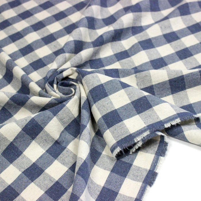 Tissu coton VICHY RUSTIQUE grands carreaux 25mm : nombreuses couleurs tendance !