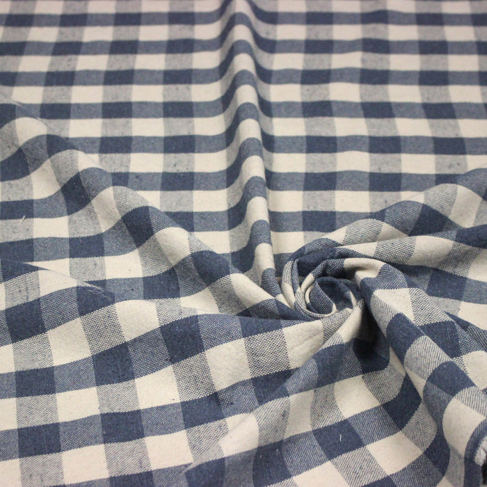 Tissu coton VICHY RUSTIQUE grands carreaux 25mm : nombreuses couleurs tendance !