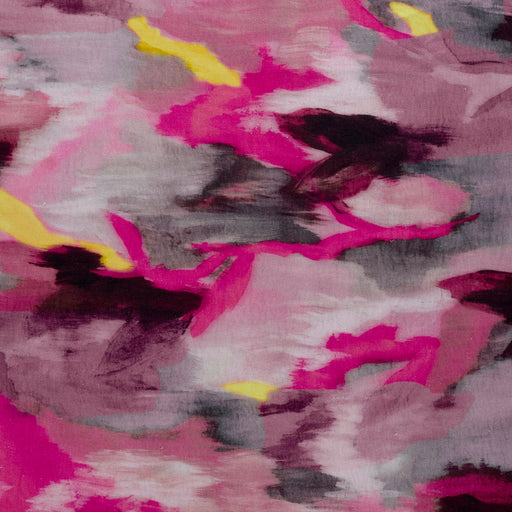 Tissu LIN VISCOSE habillement, collection CORES DO RIO, 4 tissus très colorés abstraits - TissusPapi.com