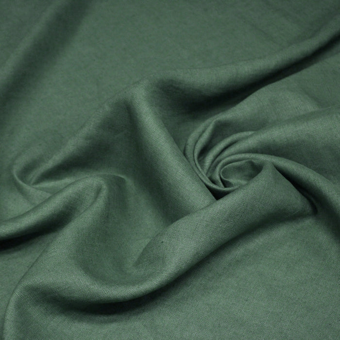 Tissu lin lavé couleur Bleu celadon