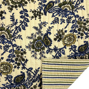 Tissu matelassé coton indien, motif traditionnel floral : nombreuses couleurs et fleuris au choix! - TissusPapi.com