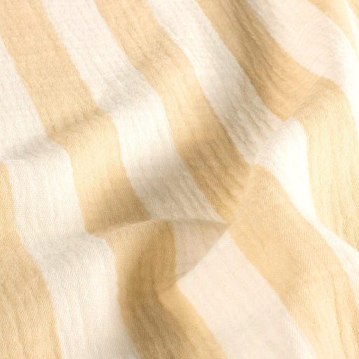 Tissu double gaze coton, larges rayures colorées, nombreuses couleurs - STANDARD 100 OEKO - TEX - TissusPapi.com