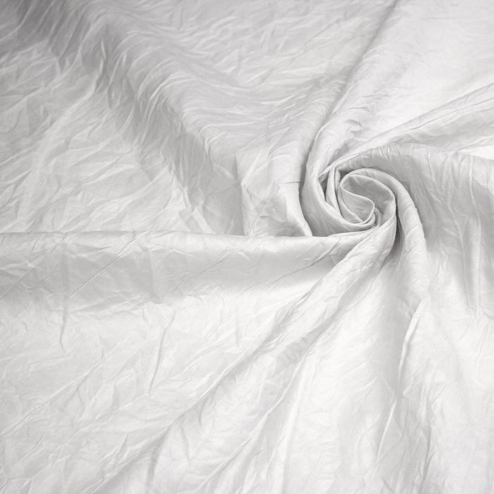 Tissu ramie froissé, fabriqué en France : blanc grisé, gris rosé, gris bleuté