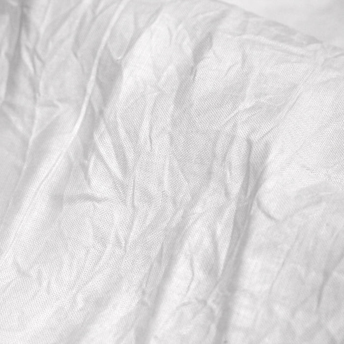 Tissu ramie froissé, fabriqué en France : blanc grisé, gris rosé, gris bleuté