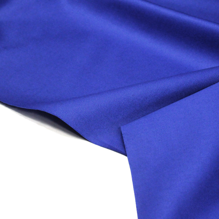 Tissu gabardine de coton bleu roi - 250gr/m2