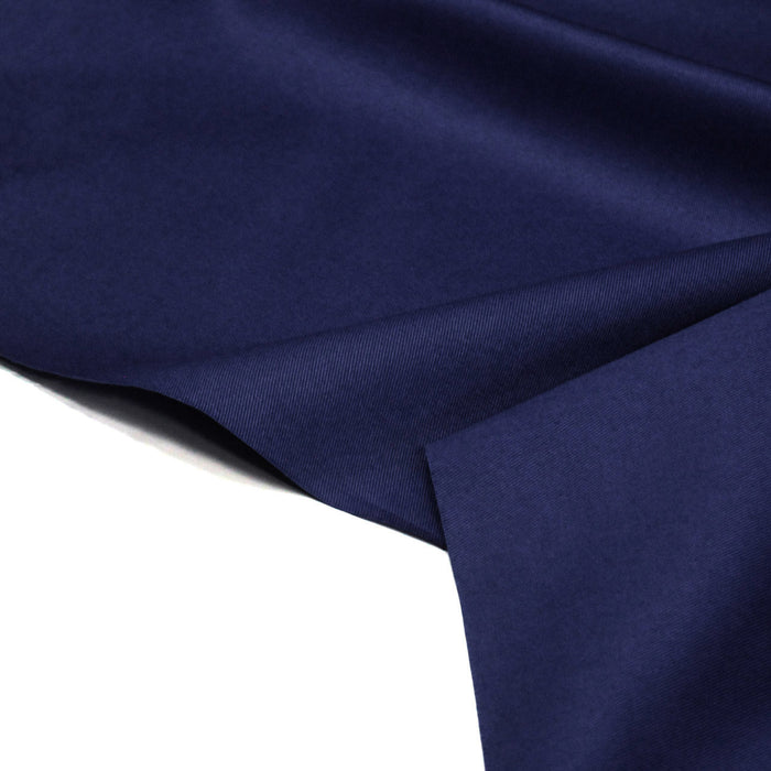 Tissu gabardine de coton bleu marine - 250gr/m2