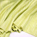 Tissu coton soie tissé rayé, trois couleurs : vert, jaune, gris - MADE IN FRANCE - TissusPapi.com