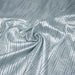 Tissu coton soie tissé rayé, trois couleurs : vert, jaune, gris - MADE IN FRANCE - TissusPapi.com