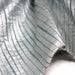 Tissu coton soie tissé rayé, trois couleurs : vert, jaune, gris - MADE IN FRANCE - TissusPapi.com