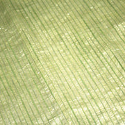 Tissu coton soie tissé rayé, trois couleurs : vert, jaune, gris - MADE IN FRANCE - TissusPapi.com