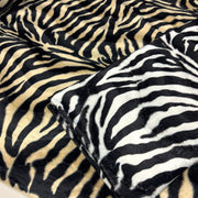 Tissu Velours imprimé motif ZEBRE : deux teintes disponibles ! - TissusPapi.com