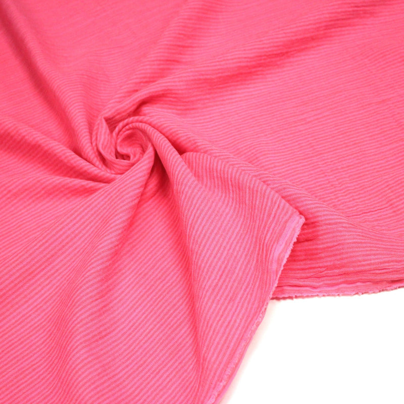 Tissu double gaze coton rayée recto verso : nombreuses couleurs ! OEKO - TEX - TissusPapi.com