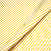 Tissu cotonnade Rayures jaunes et blanches, 4mm - OEKO - TEX STANDARD 100 - TissusPapi.com