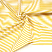 Tissu cotonnade Rayures jaunes et blanches, 4mm - OEKO - TEX STANDARD 100 - TissusPapi.com