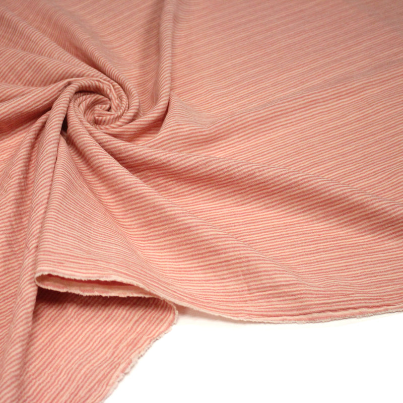 Tissu double gaze coton rayée recto verso : nombreuses couleurs ! OEKO - TEX - TissusPapi.com