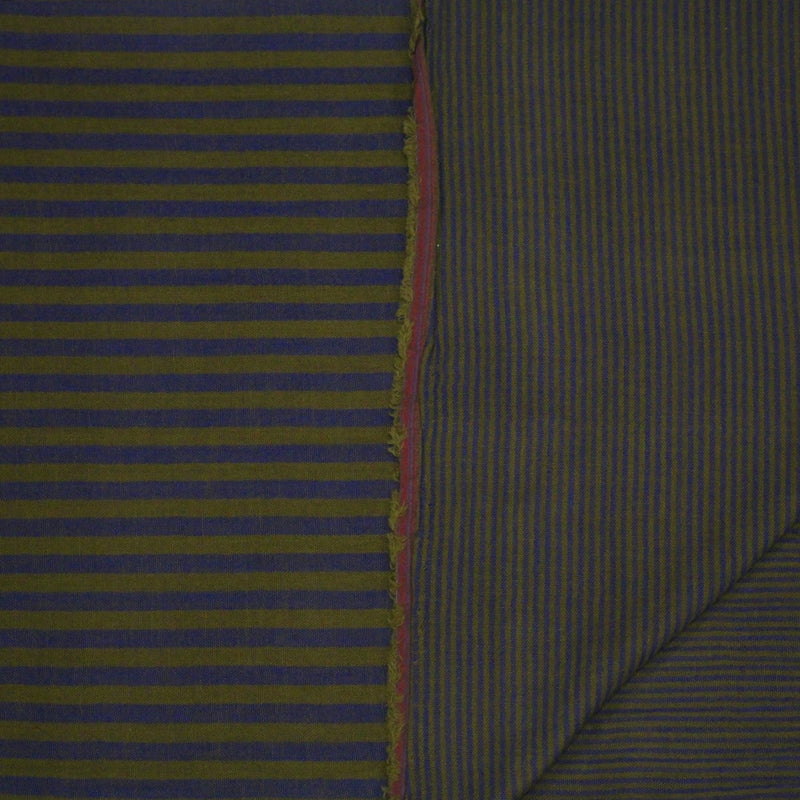 Tissu double gaze coton rayée recto verso : nombreuses couleurs ! OEKO - TEX - TissusPapi.com