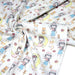 Tissu popeline coton aux petits filles, chats, chiens et roses - TissusPapi.com