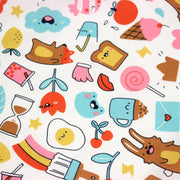 Tissu cotonnade Bubble gum et friandises multicolores - OEKO - TEX STANDARD 100 - TissusPapi.com