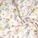 Tissu popeline coton aux petits filles, chats, chiens et roses - TissusPapi.com