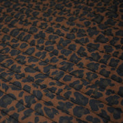 Tissu matelassé LEOPARD : tons marron chocolat - STANDARD 100 OEKO - TEX - TissusPapi.com