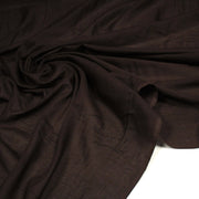 Tissu voile de coton uni marron chocolat 100% COTON, hyper doux ! - TissusPapi.com