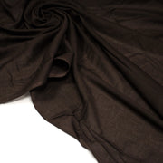 Tissu voile de coton uni marron chocolat 100% COTON, hyper doux ! - TissusPapi.com