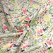 Tissu popeline coton I LOVE THE SEA, écru aux motifs marins multicolores - TissusPapi.com
