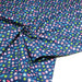 Tissu popeline coton bleu roi aux ballons de baudruches multicolores - TissusPapi.com