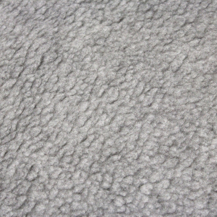 Tissu sherpa mouton gris clair