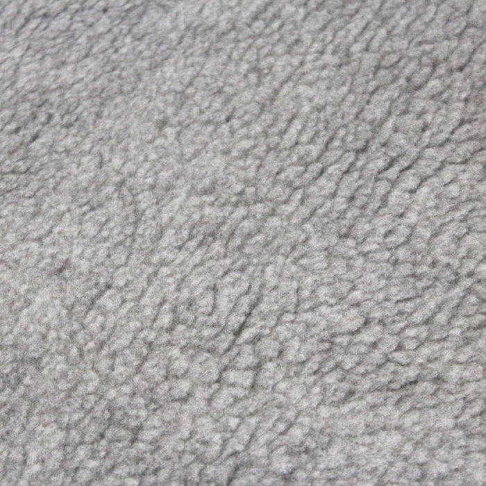 Tissu sherpa mouton gris clair