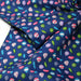 Tissu popeline coton bleu roi aux ballons de baudruches multicolores - TissusPapi.com