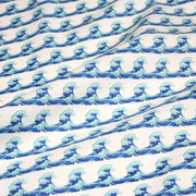 Tissu cotonnade imprimée EMOJI VAGUES HOKUSAI - OEKO - TEX STANDARD 100 - TissusPapi.com