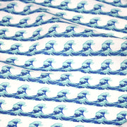 Tissu cotonnade imprimée EMOJI VAGUES HOKUSAI - OEKO - TEX STANDARD 100 - TissusPapi.com