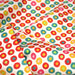 Tissu popeline coton blanc aux pois & étoiles multicolores - TissusPapi.com