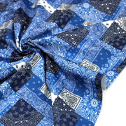 Tissu gabardine coton imprimée motif BANDANA paisley : nombreuses couleurs ! - OEKO-TEX STANDARD 100 - TissusPapi.com