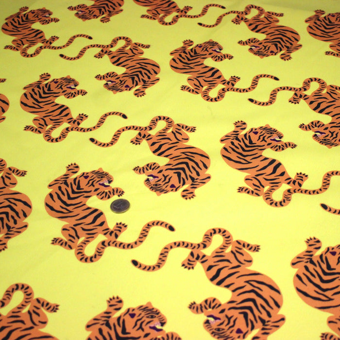 Tissu cotonnade TIGRUS BENGALIS, tigres et nombreuses couleurs - OEKO - TEX STANDARD 100 - TissusPapi.com