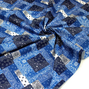 Tissu gabardine coton imprimée motif BANDANA paisley : nombreuses couleurs ! - OEKO-TEX STANDARD 100 - TissusPapi.com