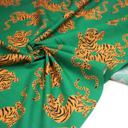 Tissu cotonnade TIGRUS BENGALIS, tigres et nombreuses couleurs - OEKO - TEX STANDARD 100 - TissusPapi.com