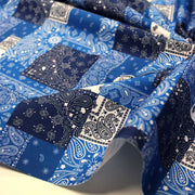 Tissu gabardine coton imprimée motif BANDANA paisley : nombreuses couleurs ! - OEKO-TEX STANDARD 100 - TissusPapi.com